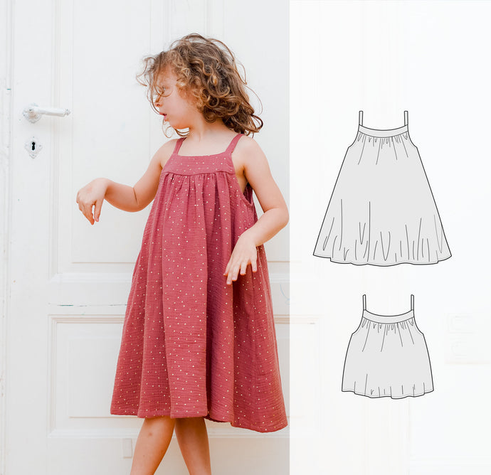 Children's summer dress dress pattern