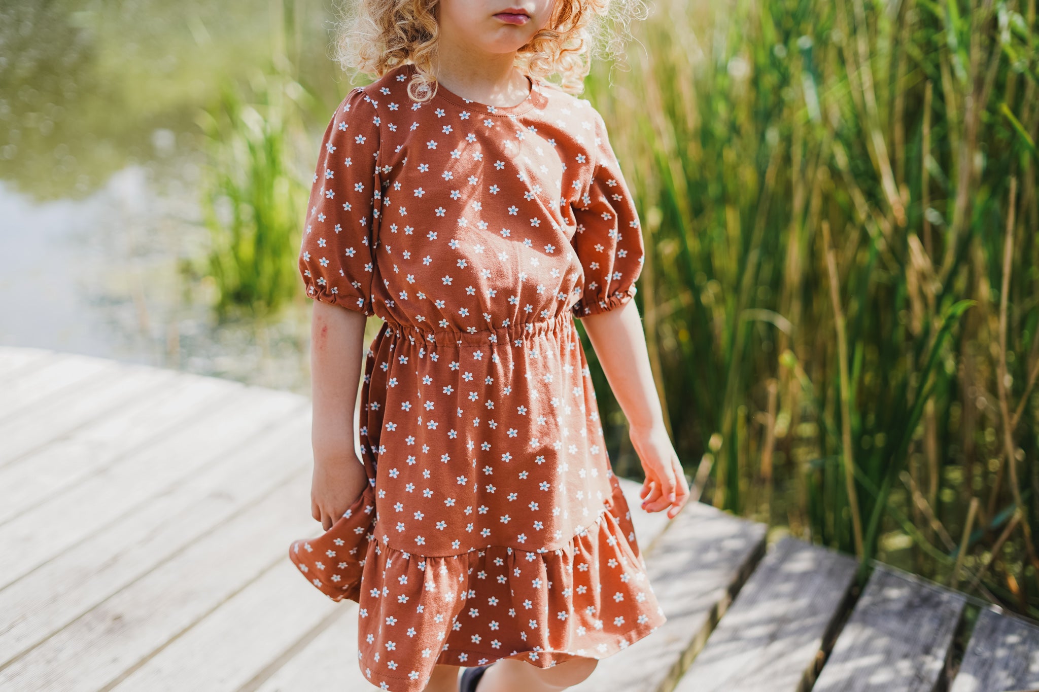 Vintage dress sewing pattern for children, girl's dress pattern with an elastic waist – Vagabond Stitch Vintage dress sewing pattern for children, girl's dress pattern with an elastic waist – Vagabond Stitch