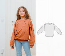 Elastic Hem Sweatshirt