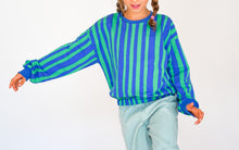Front view of children's Square Top sewing pattern with oversized fit