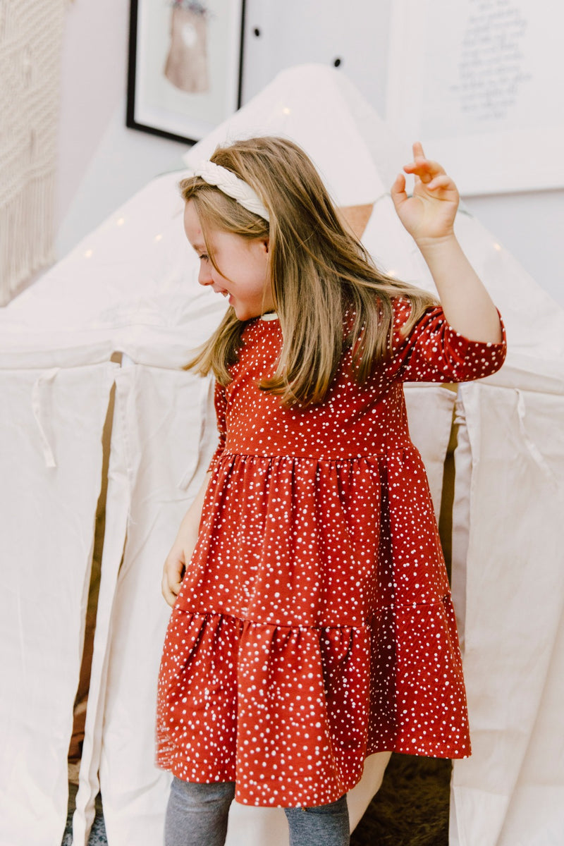 Tiered dress pattern for girls – Vagabond Stitch