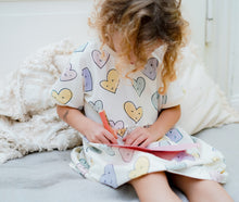 short sleeve dress pattern for children