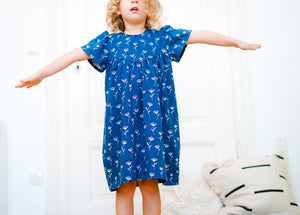 V bodice dress pattern for children