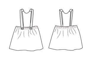 Suspender skirt sewing pattern