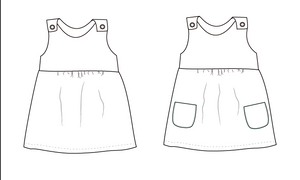 Pocket Pinafore dress pattern