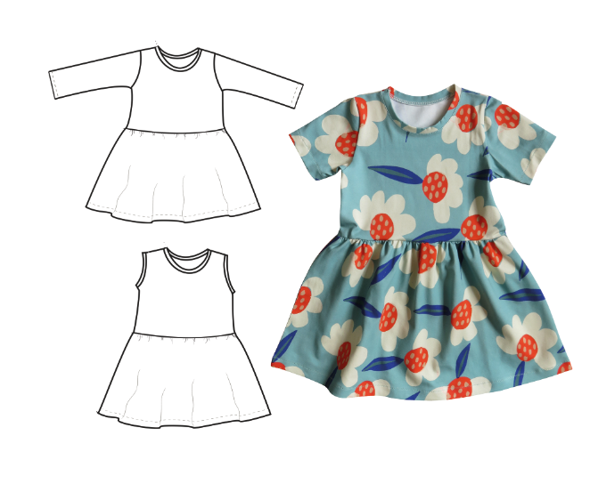 Children's dress sewing pattern