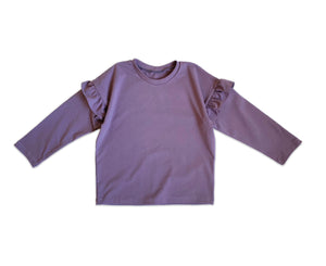 sewing ruffle sleeve t-shirt for kids